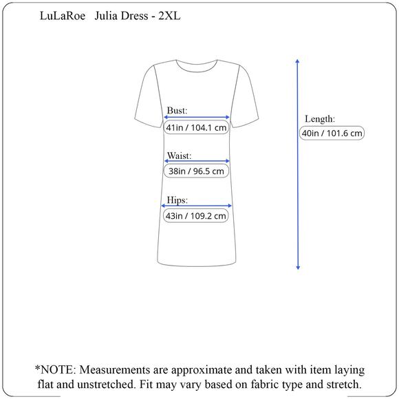 LuLaRoe Julia Dress 2XL Patriotic Americana Red Eagle Stars Stripes USA Flag - Picture 5 of 10